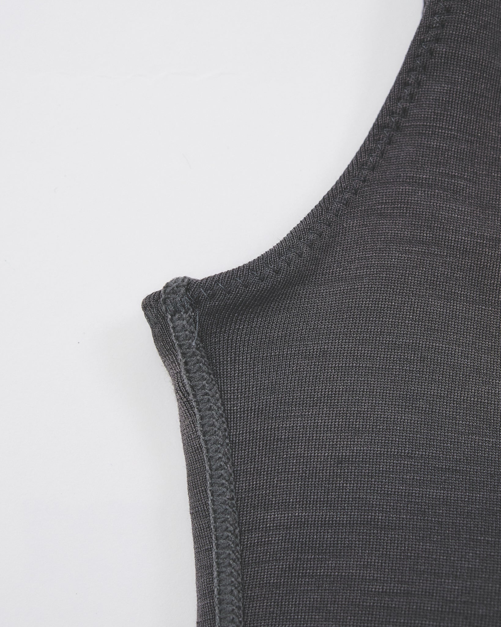Washable Silk Tank Top #Charcoal