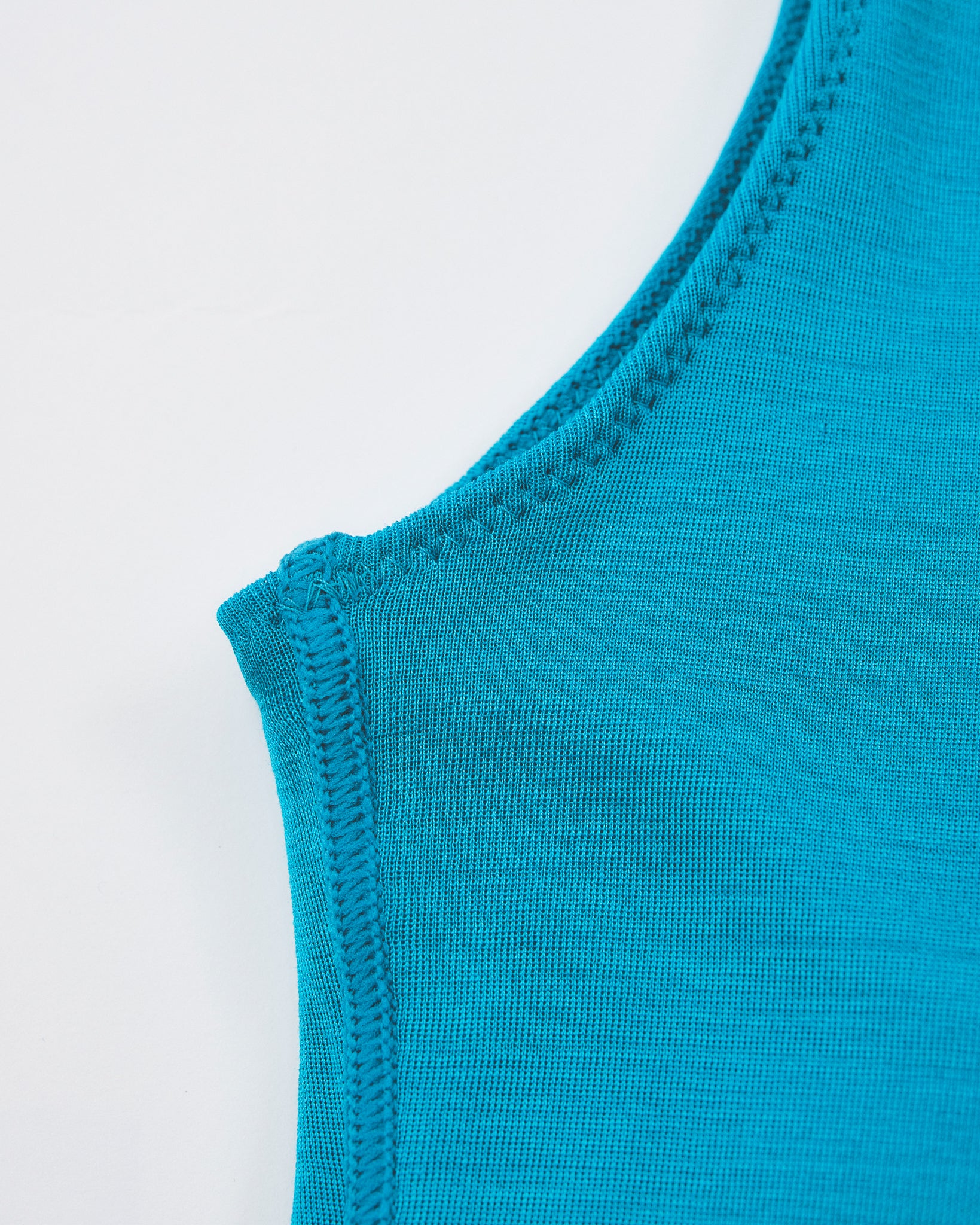 Washable Silk Tank Top #Blue