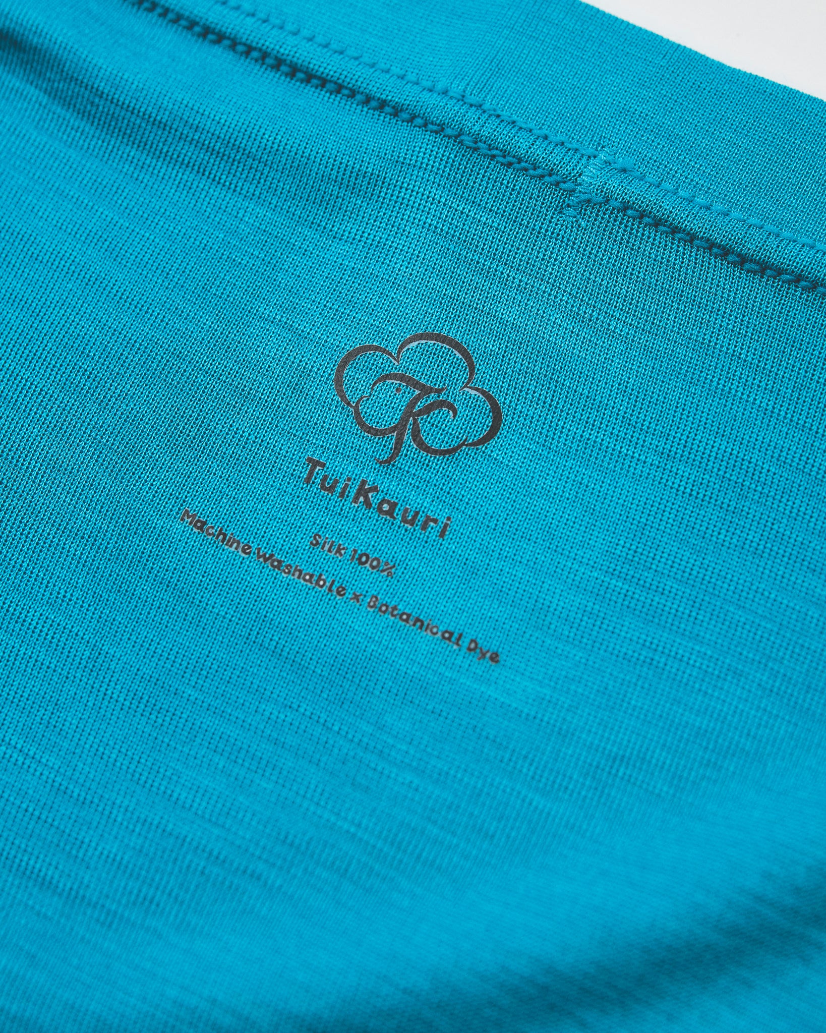 Washable Silk High Waist Shorts #Blue