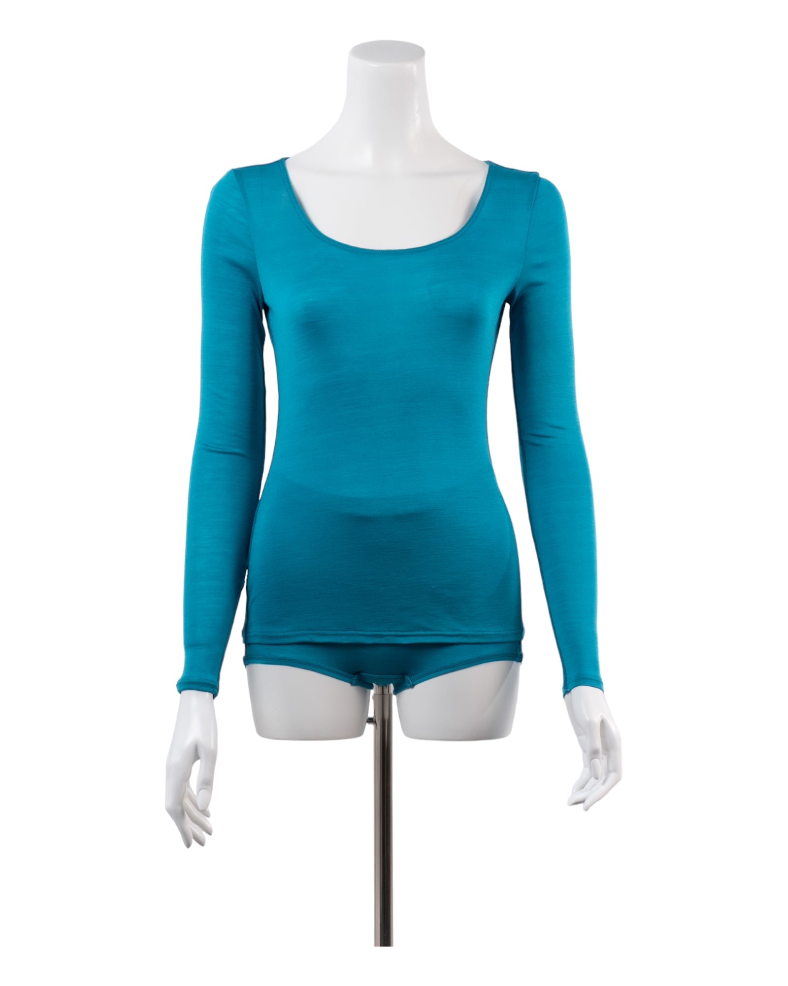 Washable Silk Long Sleeve C&S #Blue