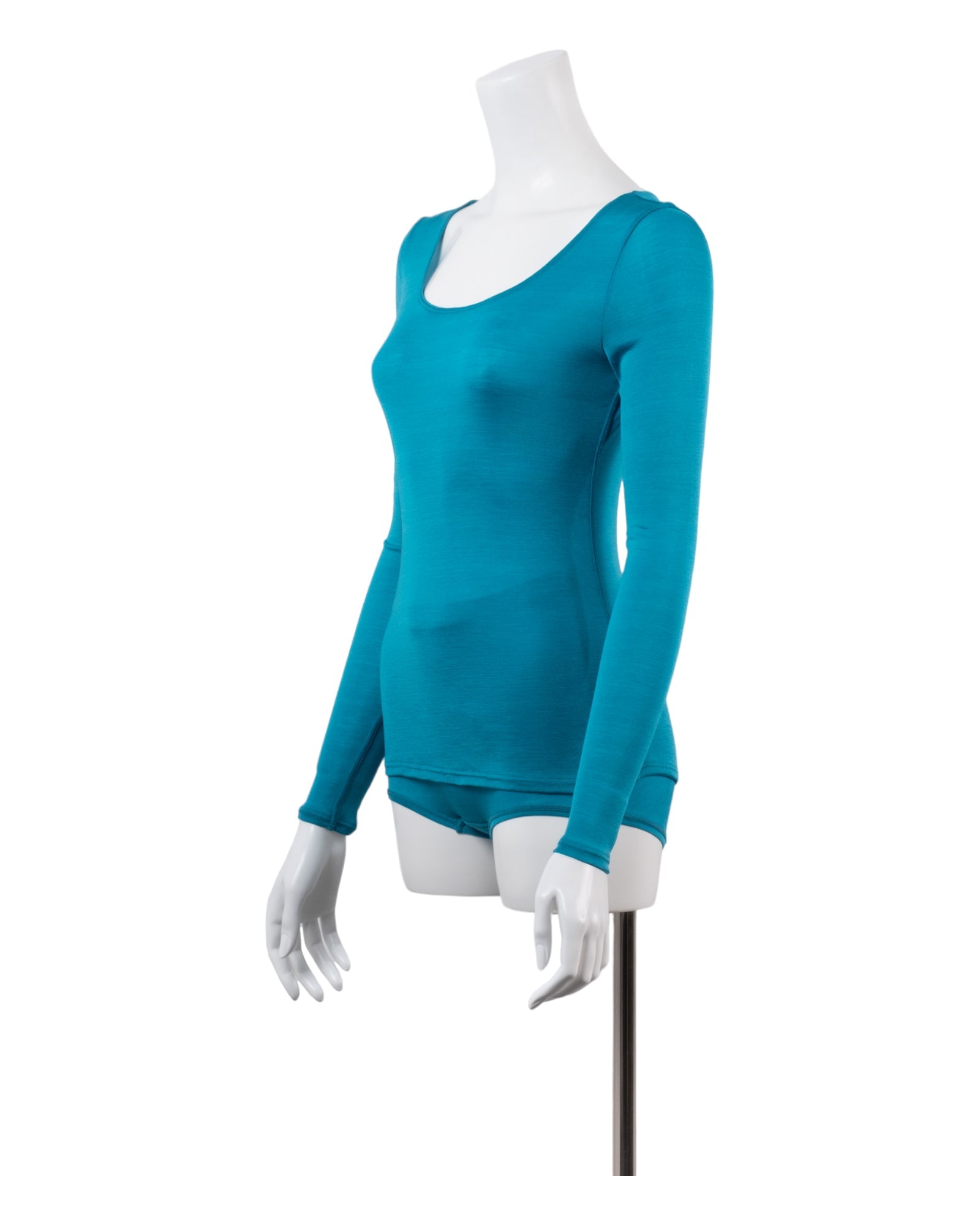 Washable Silk Long Sleeve C&S #Blue