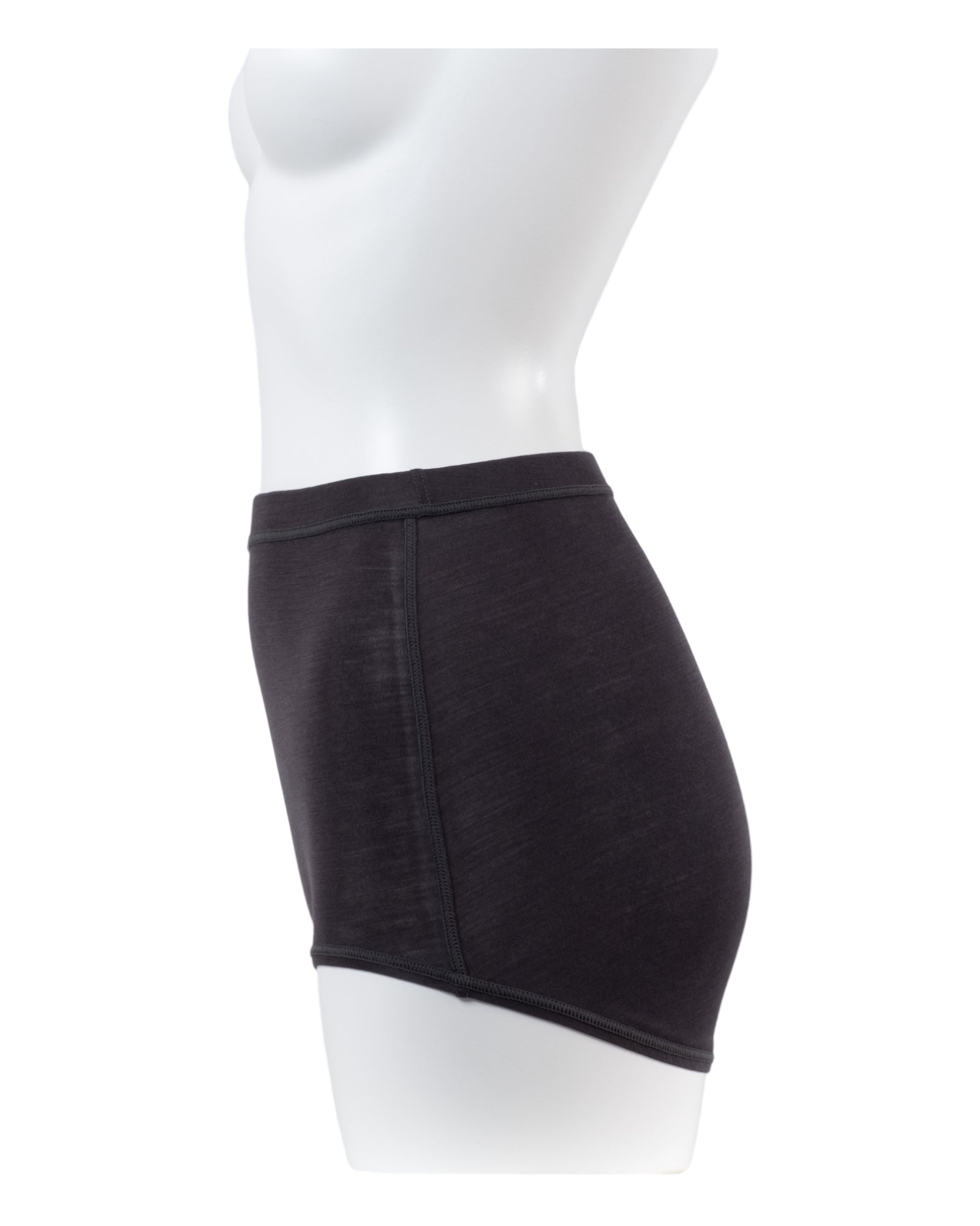 Washable Silk High Waist Shorts #Charcoal