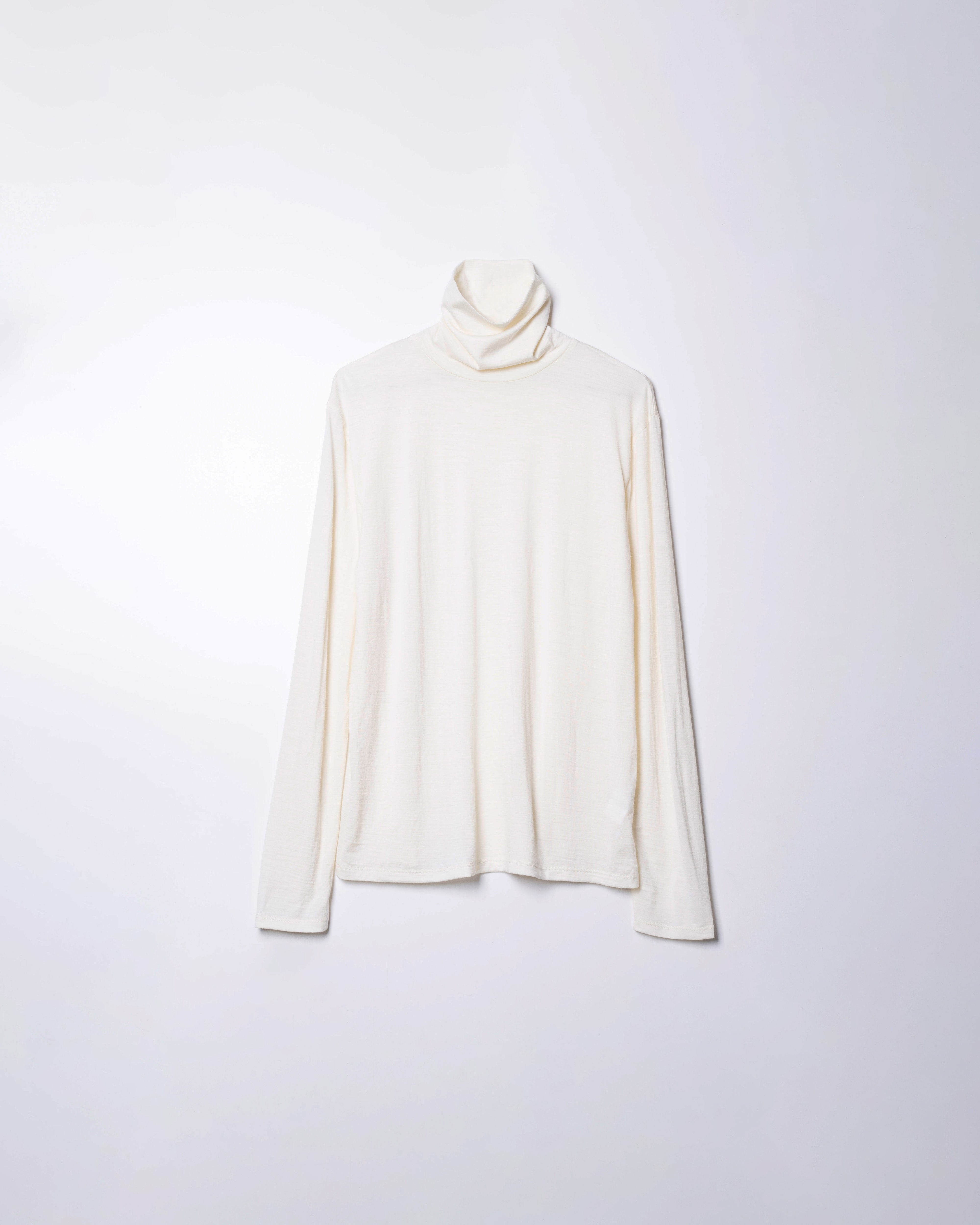New Zealand Merino wool High Neck C&S #Eclu