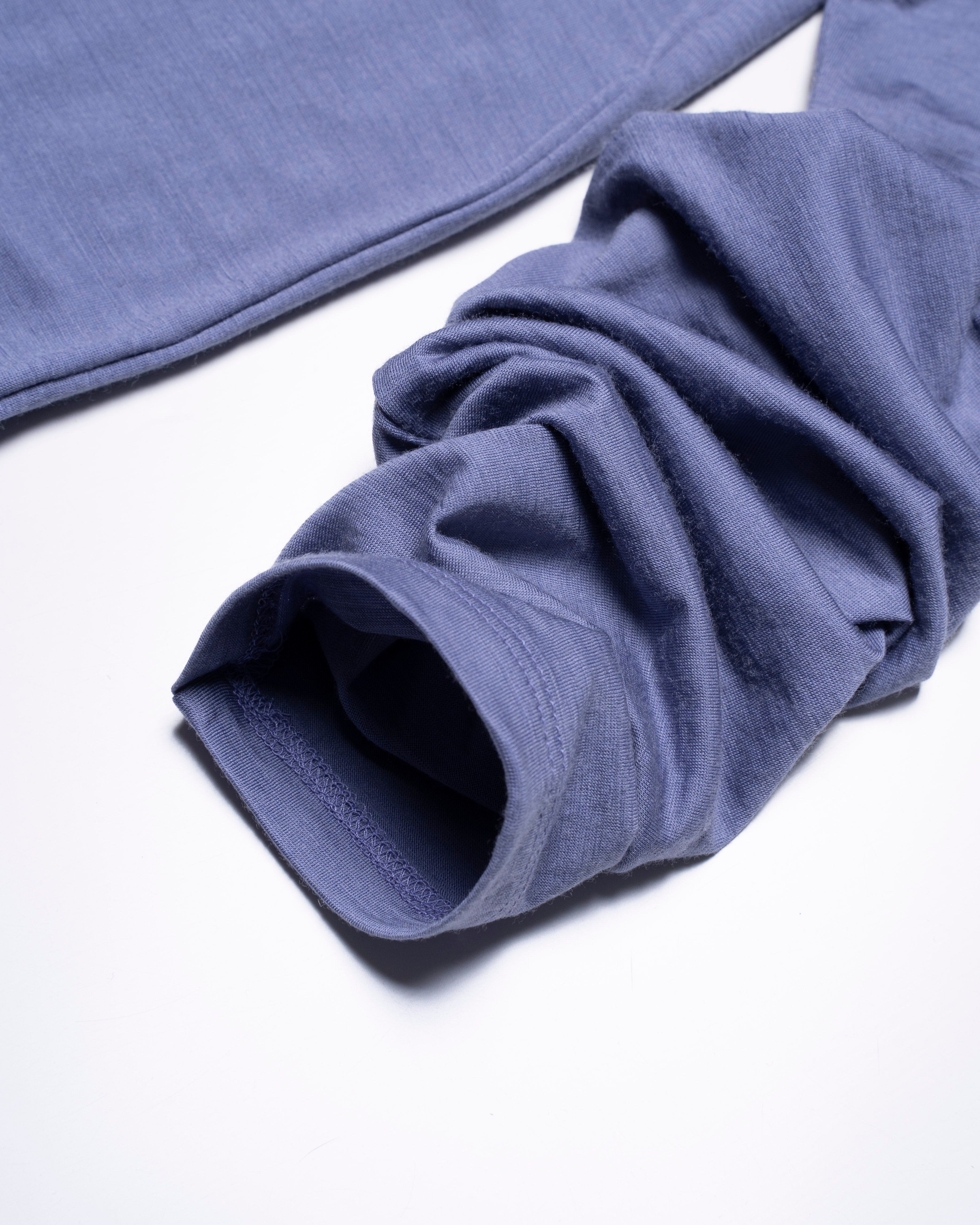 New Zealand Merino wool High Neck C&S #Blueberry