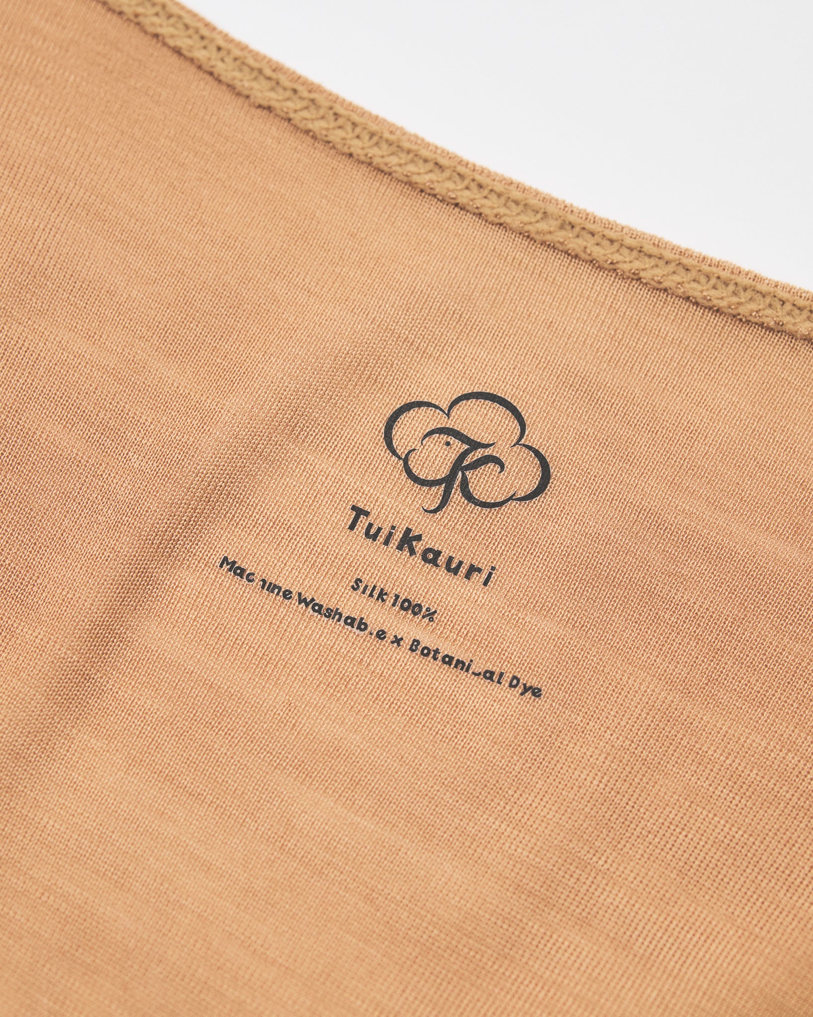 Washable Silk Long Sleeve C&S #Camel