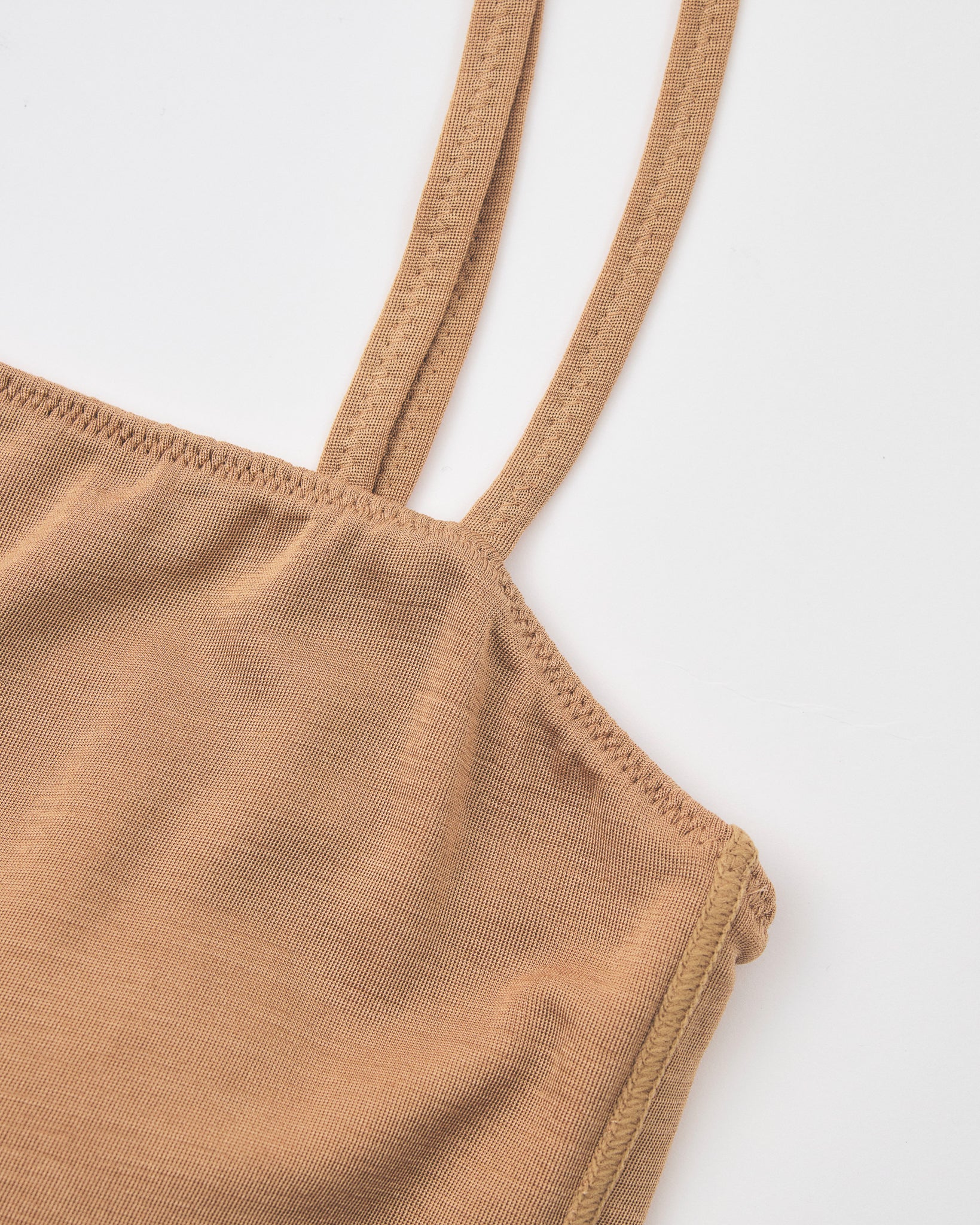 Washable Silk Camisole #Camel