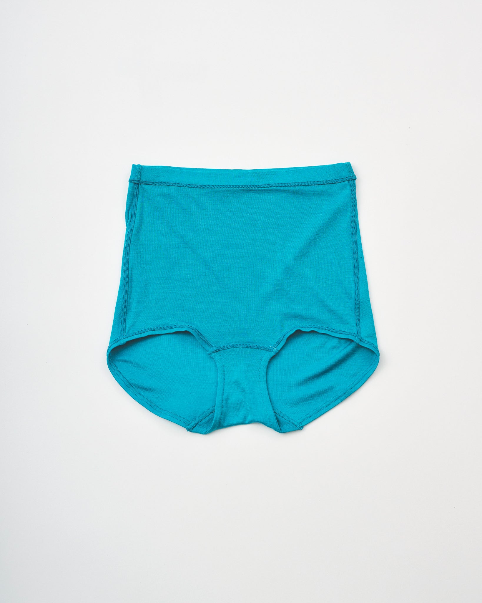 Washable Silk High Waist Shorts #Blue