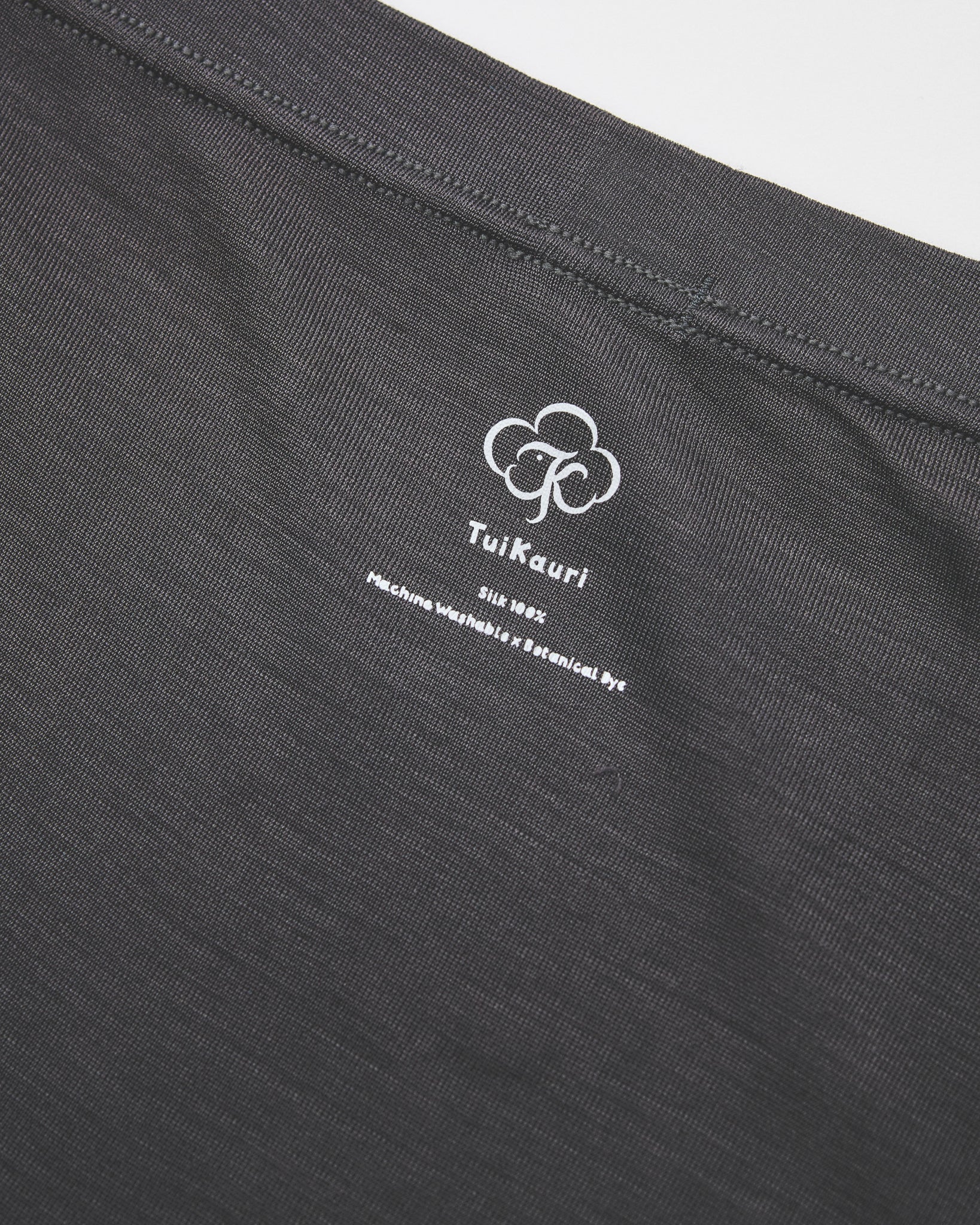 Washable Silk High Waist Shorts #Charcoal