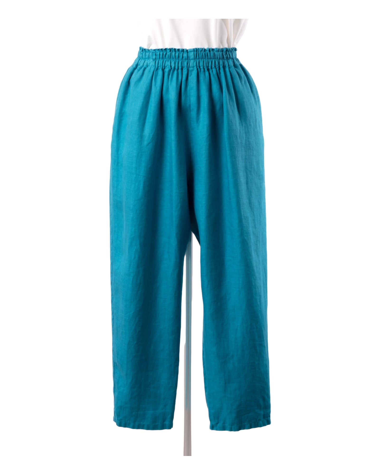 French Linen Balloon Pants #Blue
