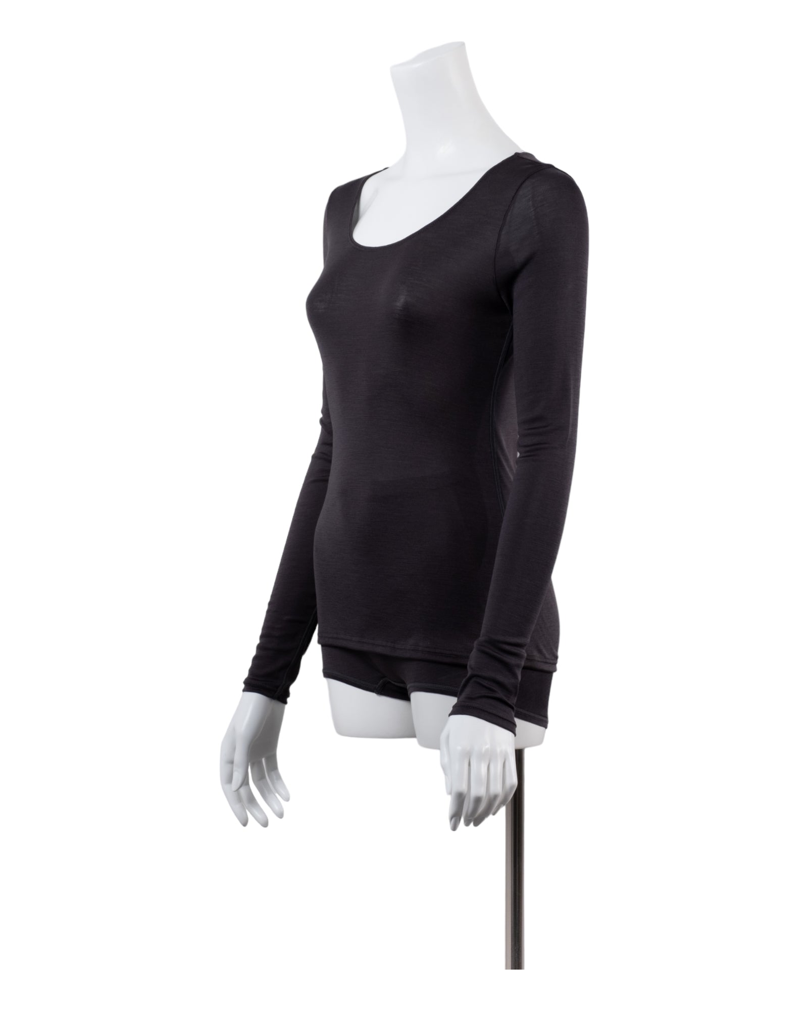 Washable Silk Long Sleeve C&S #Charcoal