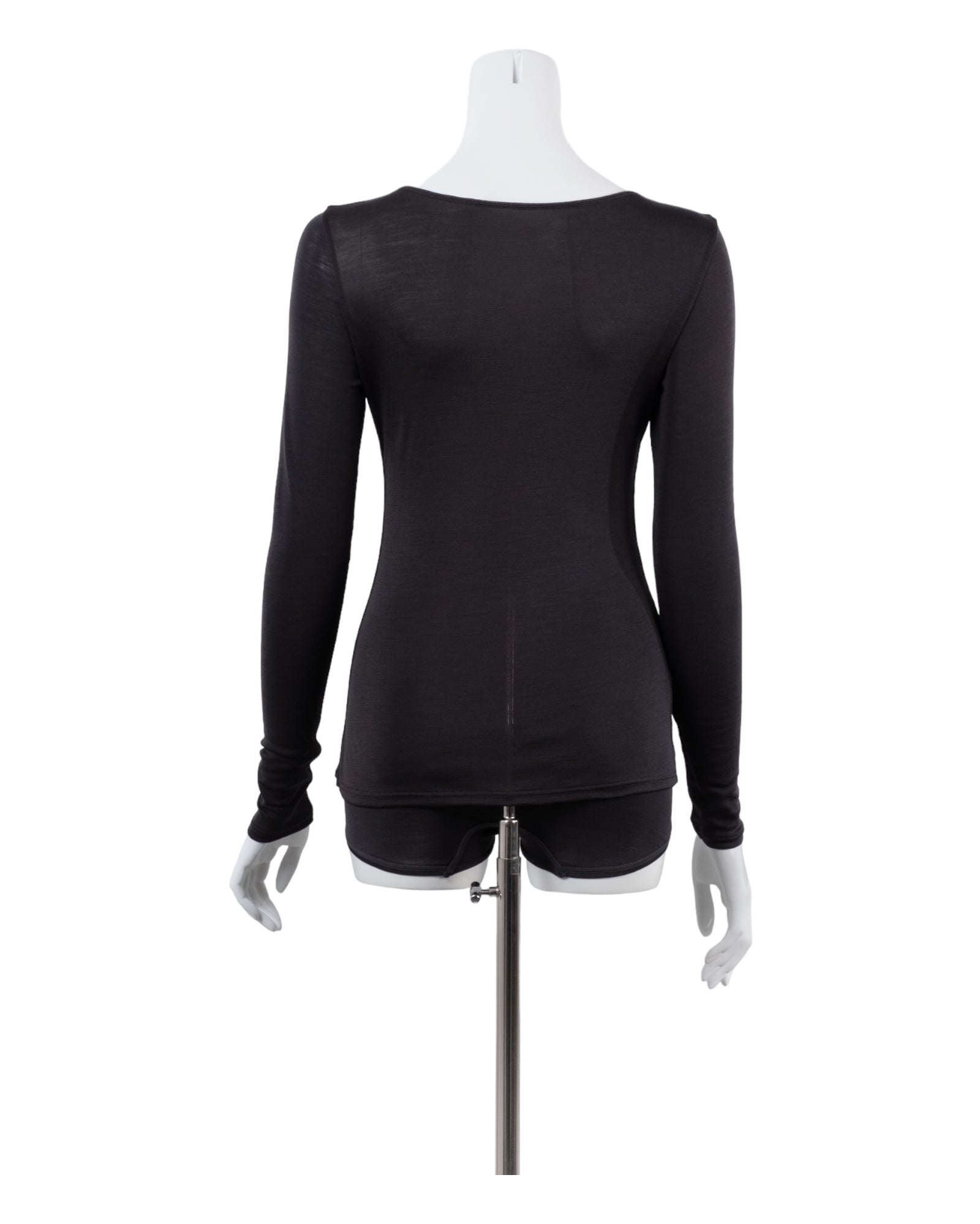 Washable Silk Long Sleeve C&S #Charcoal