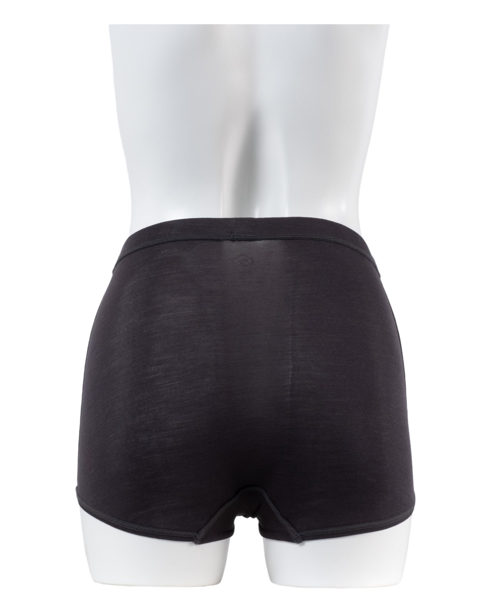 Washable Silk High Waist Shorts #Charcoal